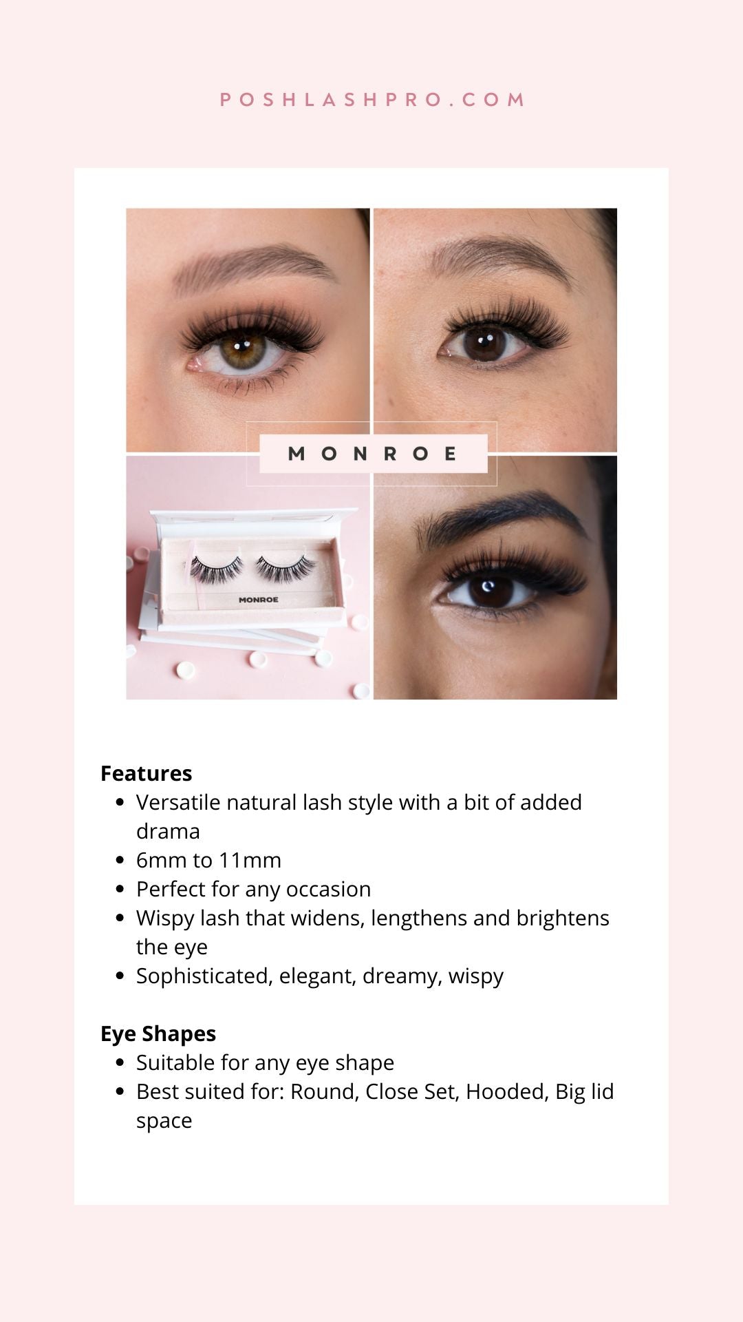 Monroe Lashes - Posh Lash Pro