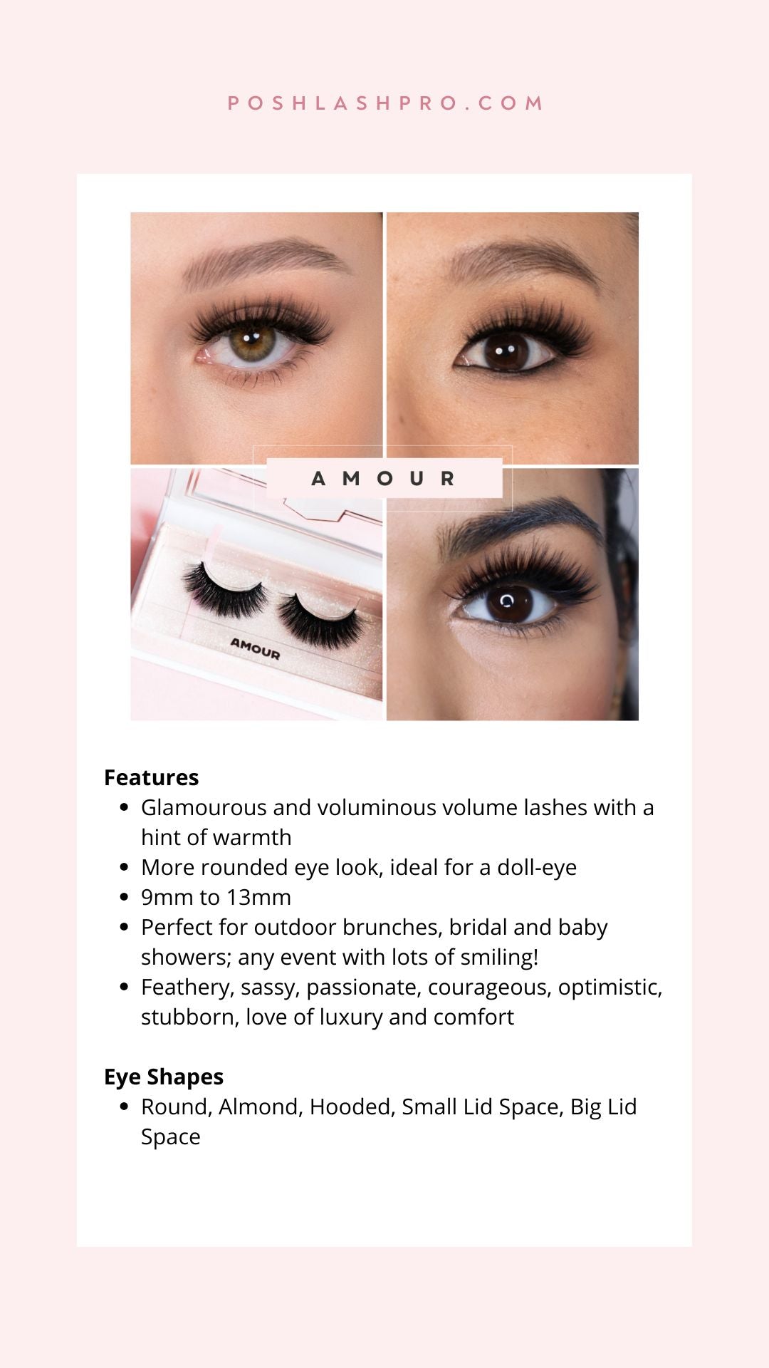 Amour Lashes - Posh Lash Pro