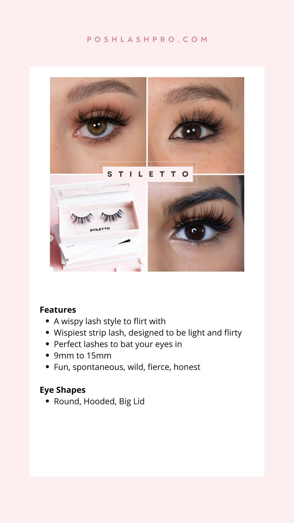 Stiletto Lashes - Posh Lash Pro